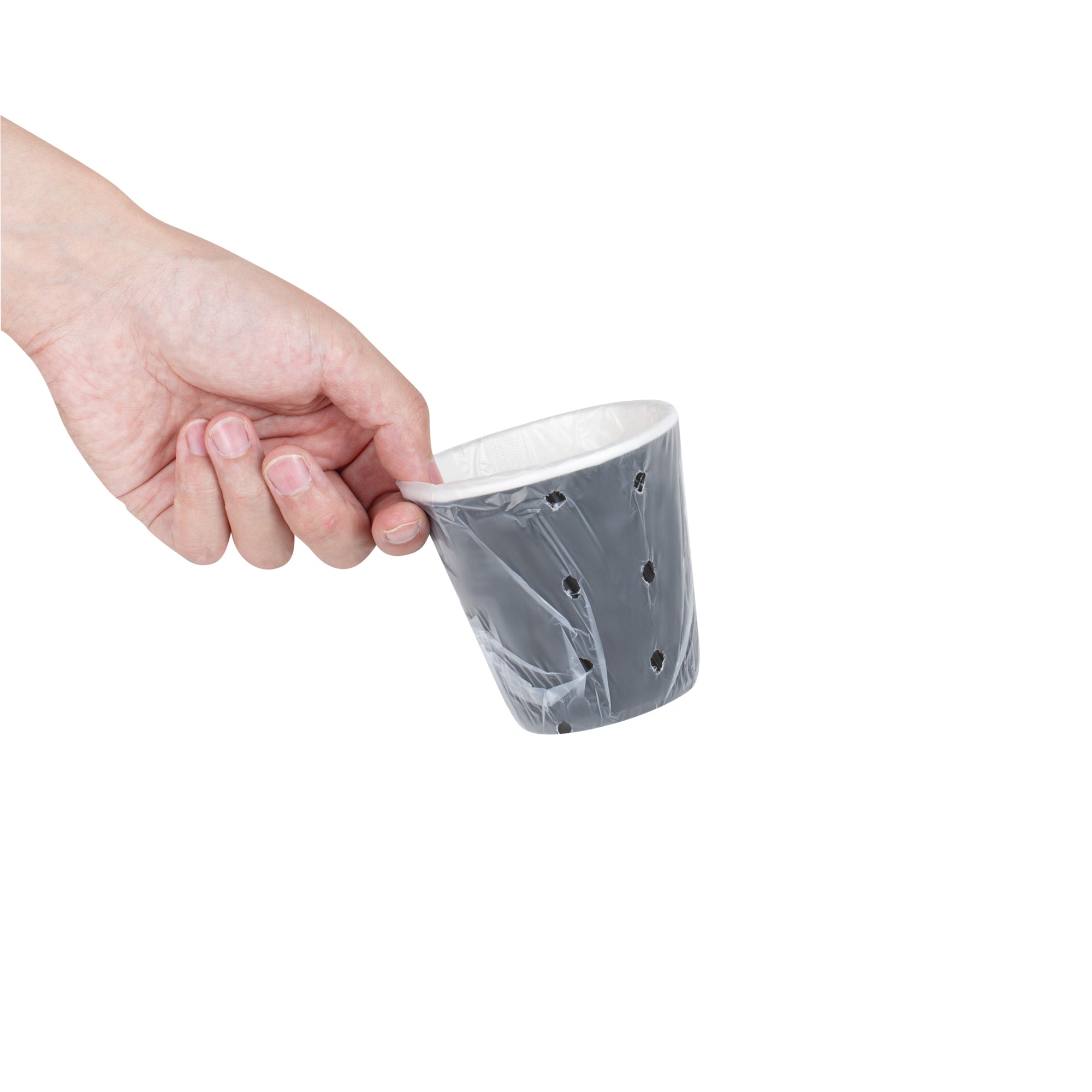 Restpresso 8 oz Black Paper Hot Cup - Individually Wrapped, Ripple Wall - 500 count box