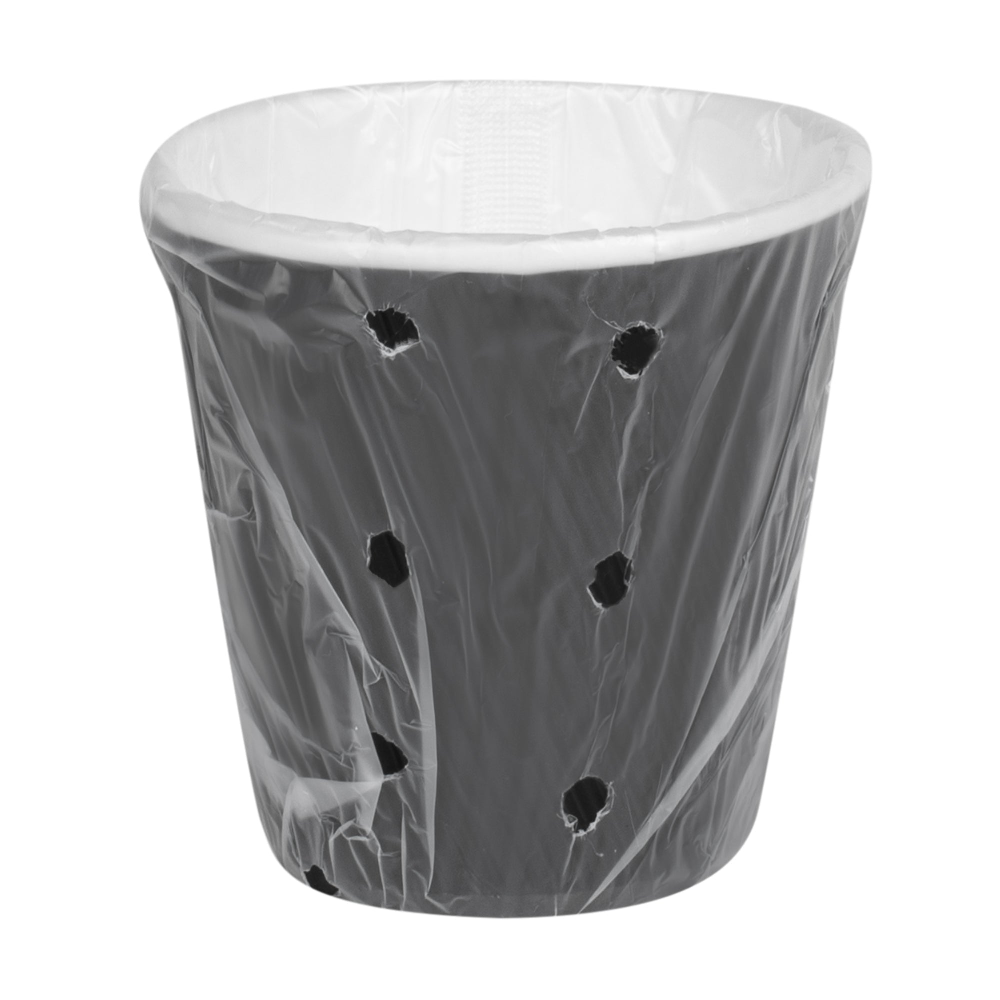 Restpresso 8 oz Black Paper Hot Cup - Individually Wrapped, Ripple Wall - 500 count box
