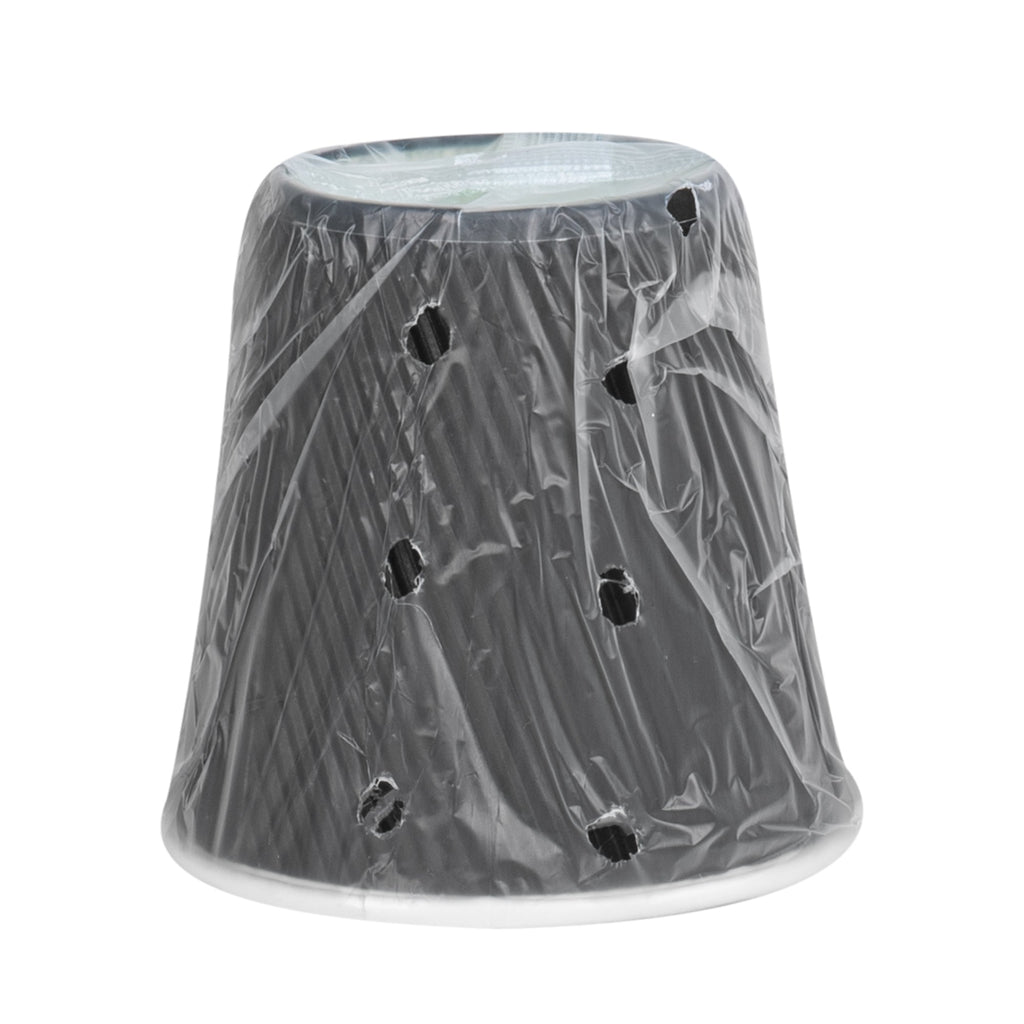 Restpresso 8 oz Black Paper Hot Cup - Individually Wrapped, Ripple Wall - 500 count box