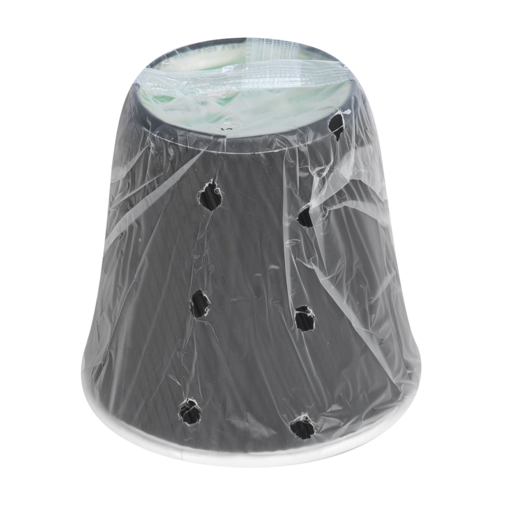 Restpresso 8 oz Black Paper Hot Cup - Individually Wrapped, Ripple Wall - 500 count box