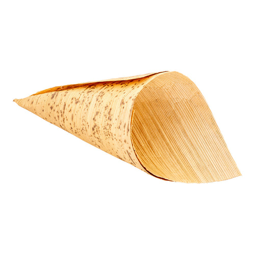 Bambuddha 4 oz Natural Bamboo Large Cone - 7" x 3" x 3" - 200 count box