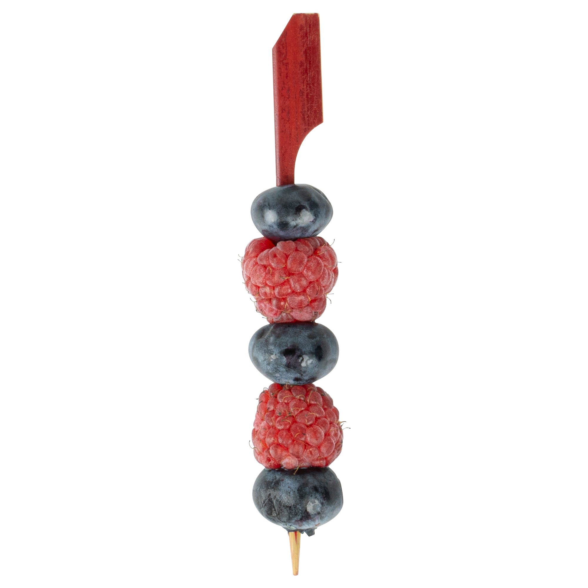 Pixy Red Bamboo Paddle Pick - 4" - 1000 count box