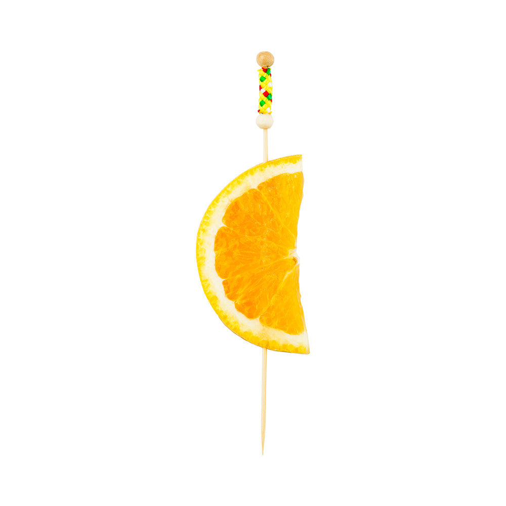 Pixy Yellow Bamboo Braided Skewer - 6" - 1000 count box