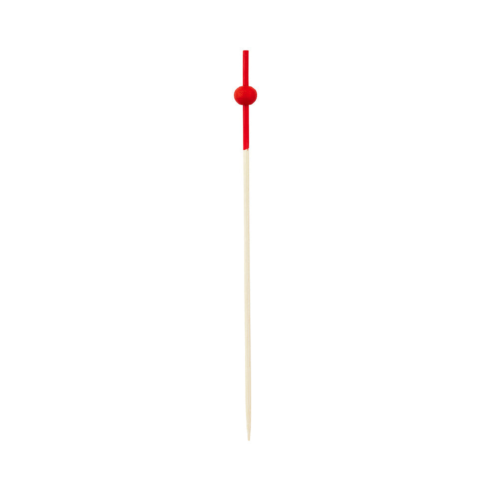 Pixy Red Bamboo Mini Ball Pick - 4 1/2" - 1000 count box