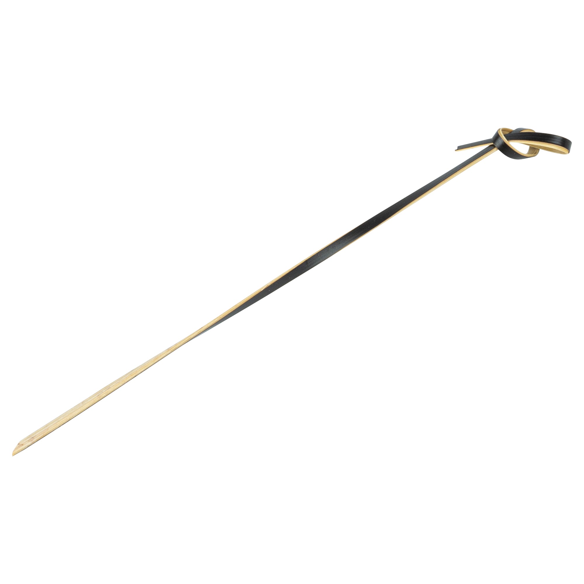 Pixy Black Bamboo Twisted Knot Skewer - 6" x 1/2" - 1000 count box