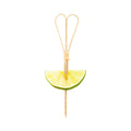 Pixy Natural Bamboo Heart Pick - Handmade - 4 3/4" x 1 1/2" x 1 1/2" - 1000 count box
