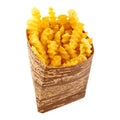 Bambuddha Natural Bamboo French Fry Pocket Sleeve - 5" x 5 1/4" x 1" - 100 count box