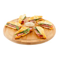 Bambuddha Round Natural Bamboo Serving Board - 12" x 12" x 1" - 1 count box