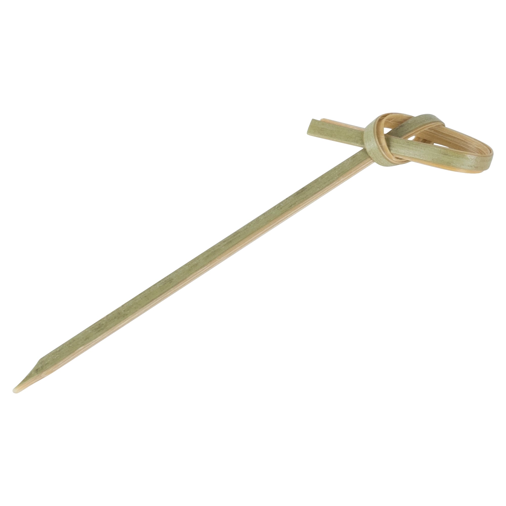 Pixy Munchkin Natural Bamboo Knotted Pick - 2 1/2" x 1/2" x 1/2" - 1000 count box