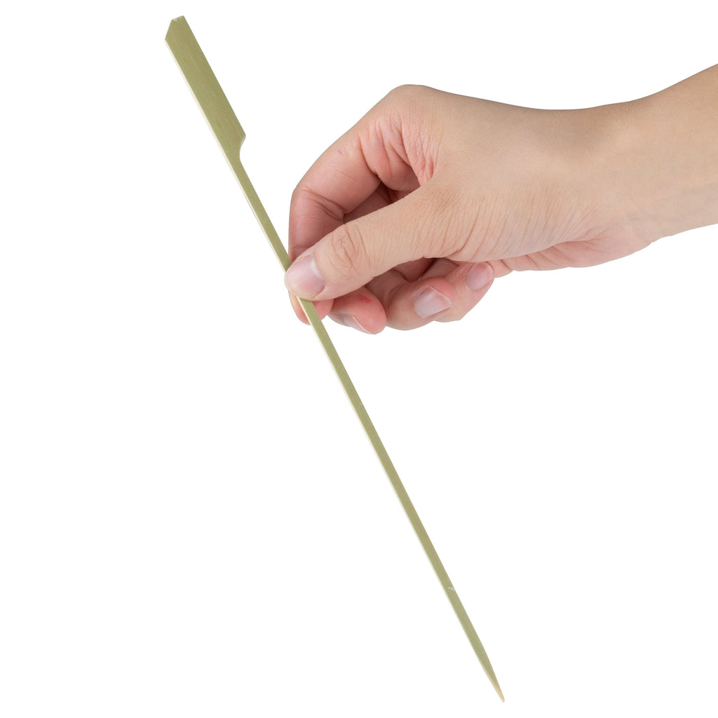 Pixy Natural Bamboo Paddle Grill Skewer - 10" - 1000 count box