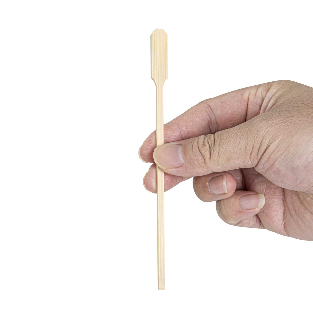 Restpresso Natural Bamboo Paddle Coffee Stirrer - 6" - 1000 count box