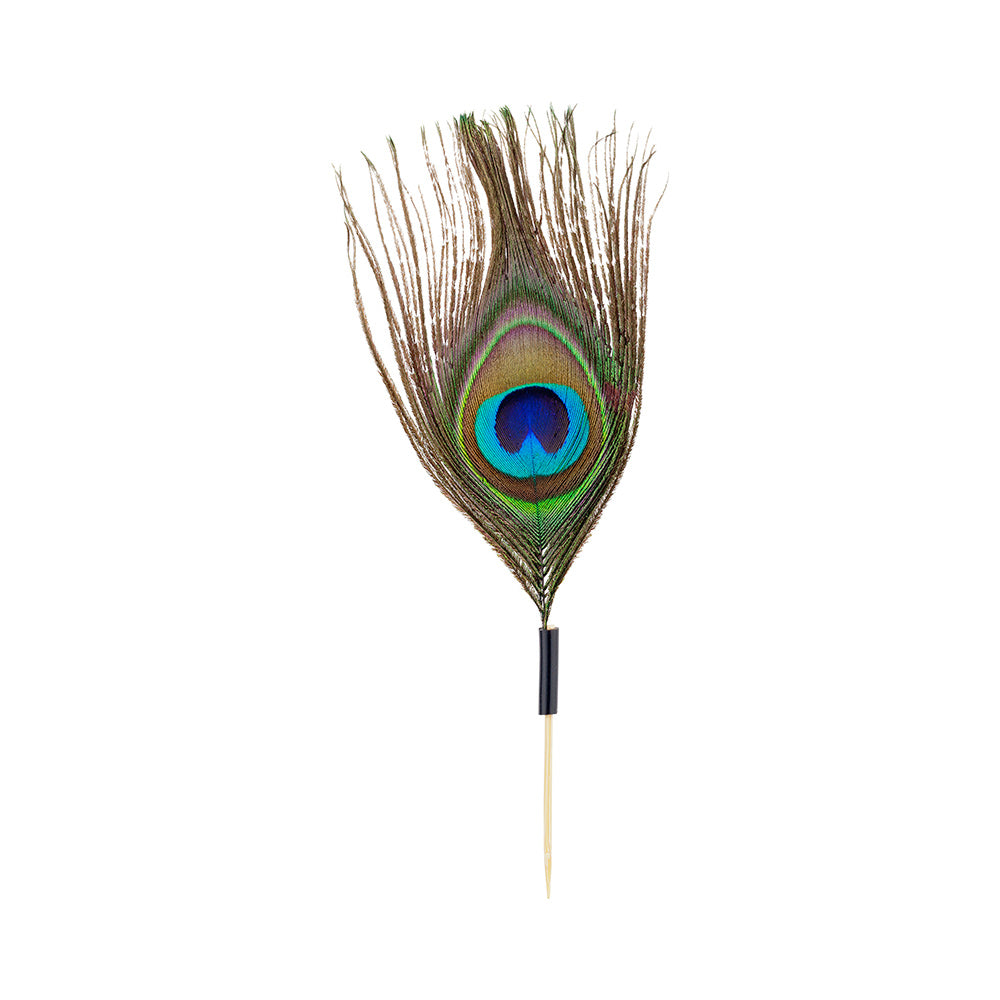 Pixy Natural Bamboo Peacock Eye Pick - 4" - 500 count box