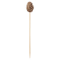 Pixy Natural Bamboo Mini Pine Cone Skewer - 6" x 3/4" x 3/4" - 500 count box