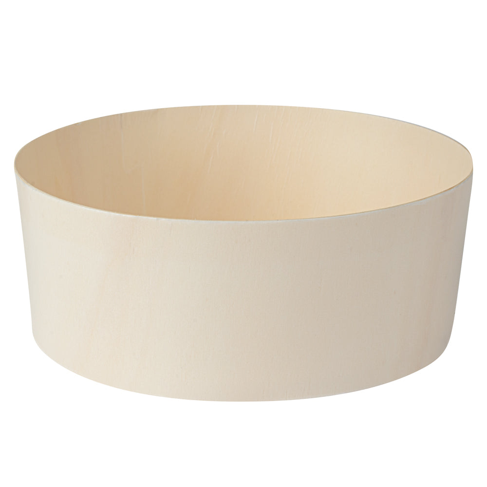 Taipei 34 oz Round Poplar Deep Container - 6" x 6" x 2 1/4" - 100 count box