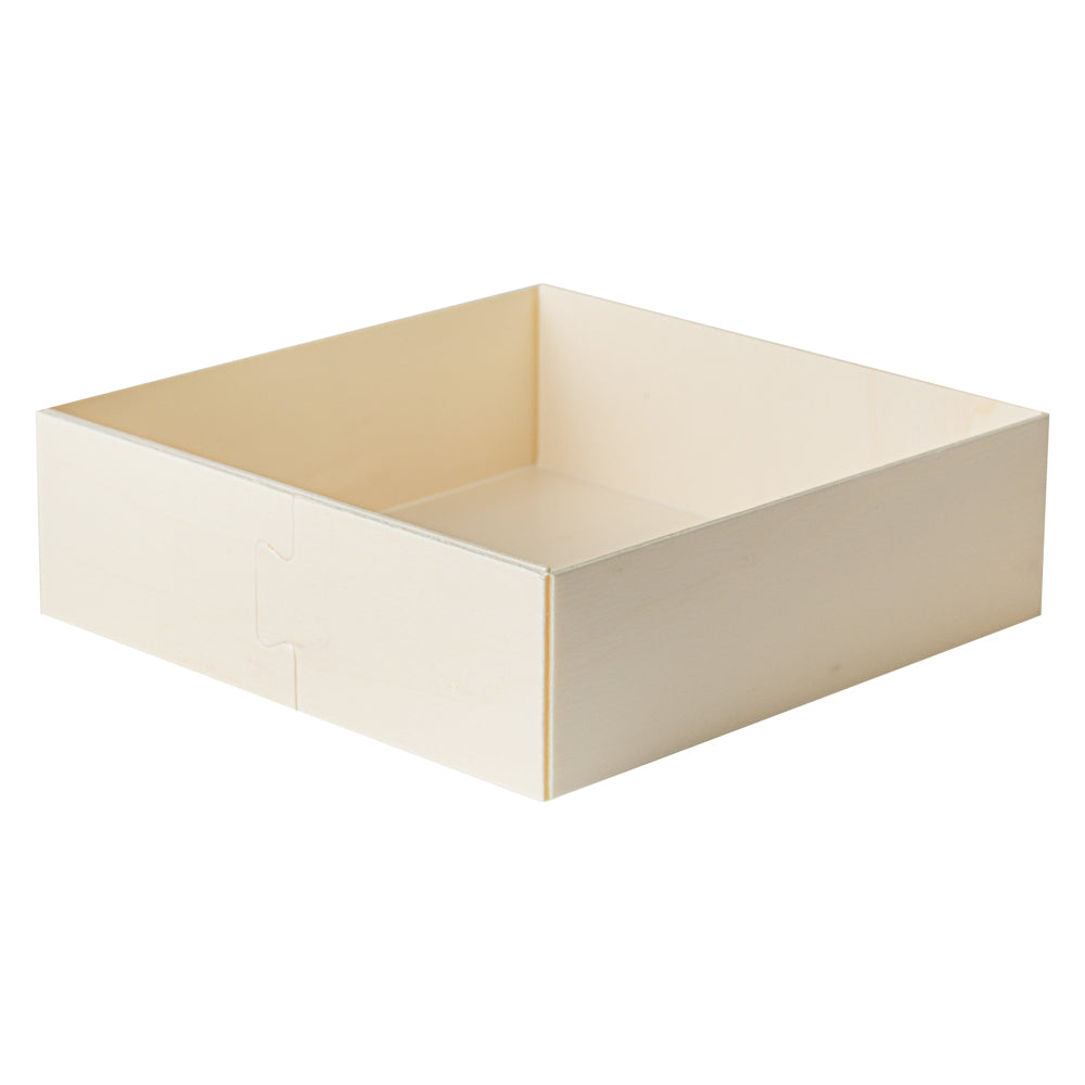 Taipei 17 oz Square Poplar Straight Container - 4 3/4" x 5" x 1 1/2" - 100 count box
