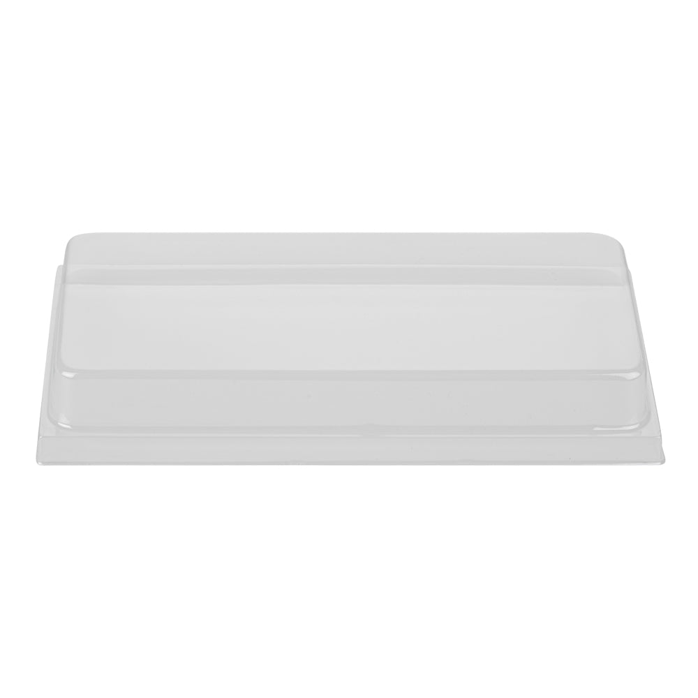Taipei Clear Plastic Lid - Fits Rectangle Poplar Long Straight Container - 100 count box
