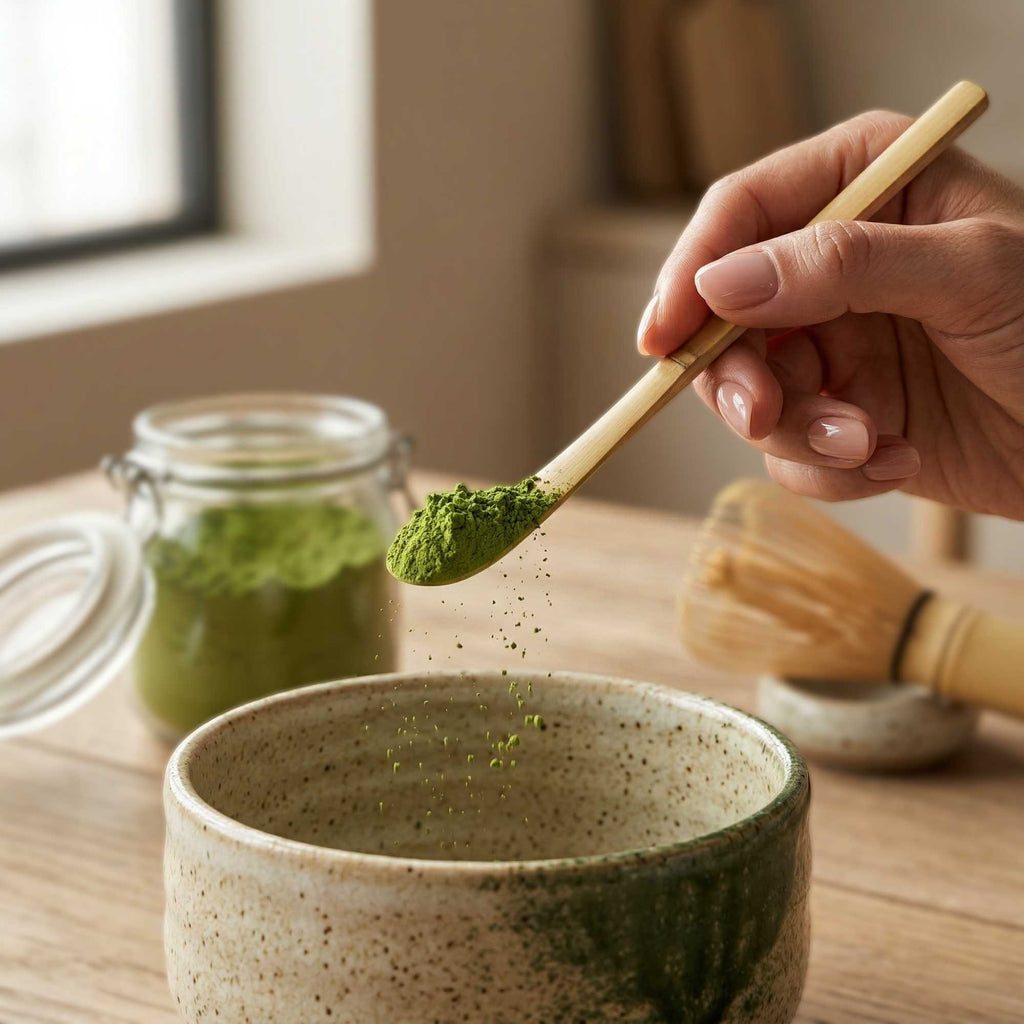 Dojo Natural Bamboo Matcha Scoop - Chashaku - 6 1/2" - 1 count box