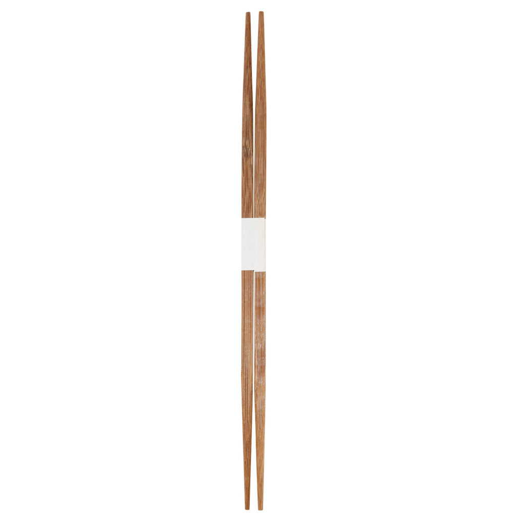 Bambuddha Carbonized Bamboo Contour Chopsticks - Disposable - 9 1/2" x 1/2" - 100 count box