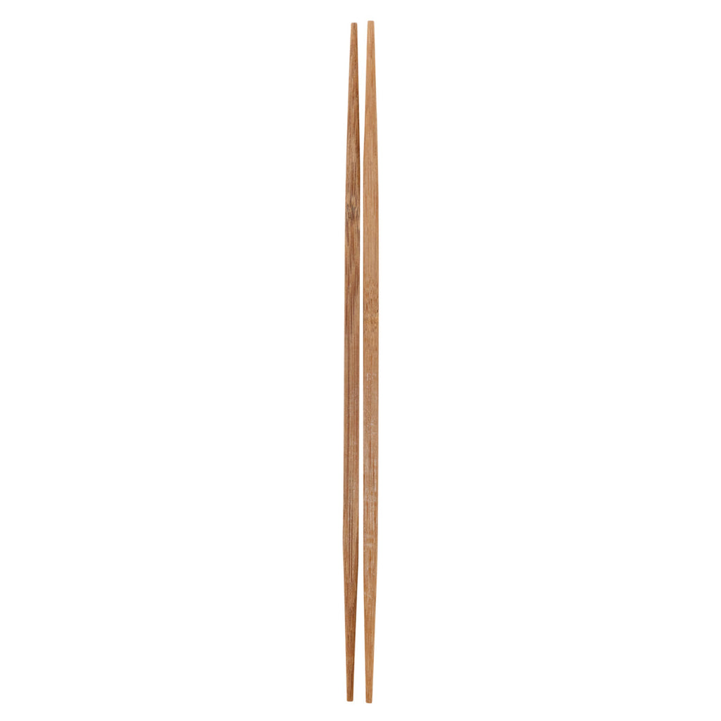 Bambuddha Carbonized Bamboo Contour Chopsticks - Disposable - 9 1/2" x 1/2" - 100 count box