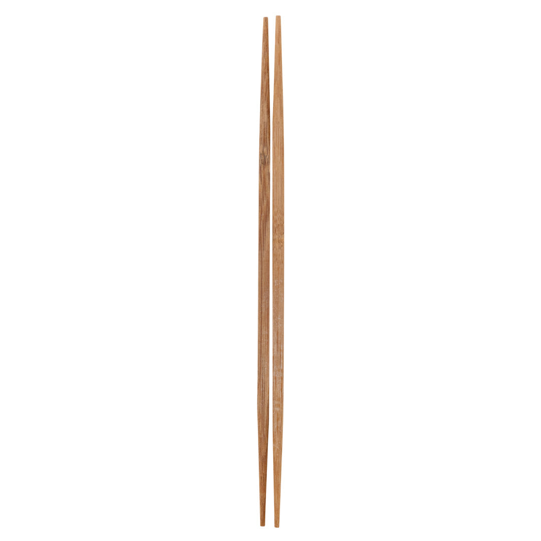 Bambuddha Carbonized Bamboo Contour Chopsticks - Disposable - 9 1/2" x 1/2" - 100 count box
