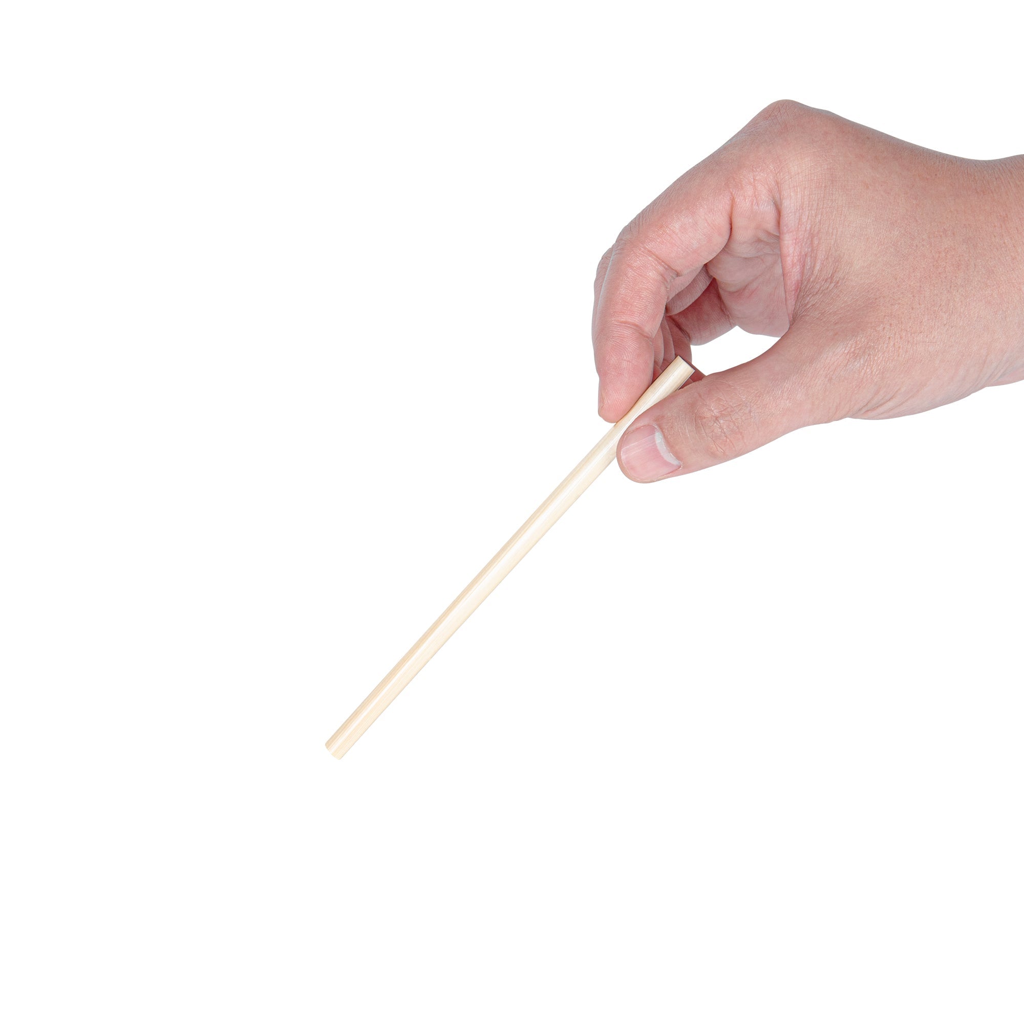 Bev Tek Natural Hay Cocktail Straw - Biodegradable - 5" - 100 count box