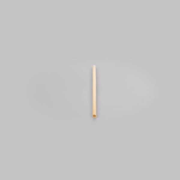 Bev Tek Natural Hay Cocktail Straw - Biodegradable - 5" - 1000 count box