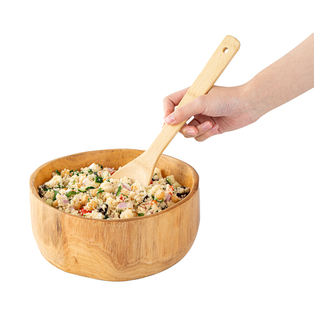 Bambuddha Natural Bamboo Serving Spoon - 12" x 1" - 1 count box