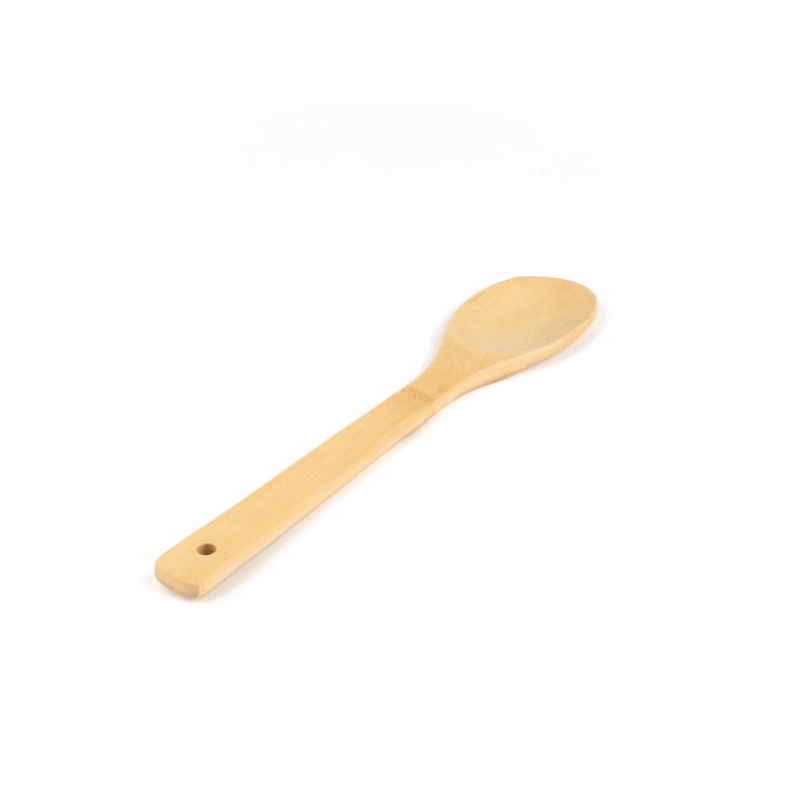 Bambuddha Natural Bamboo Serving Spoon - 12" x 1" - 1 count box
