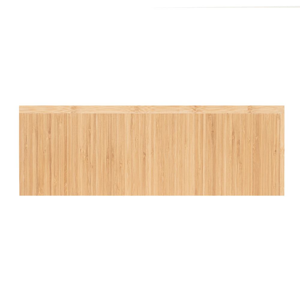Cater Tek Rectangle Natural Bamboo Medium Riser - 20 1/2" x 7" x 7" - 1 count box