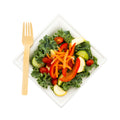 Bambuddha Natural Bamboo Disposable Fork - 6 3/4" x 1 1/4" x 3/4" - 500 count box