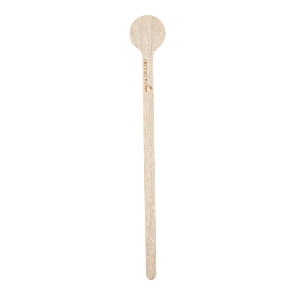 Restpresso Natural Wood Coffee Stirrer - 6" - 100 count box