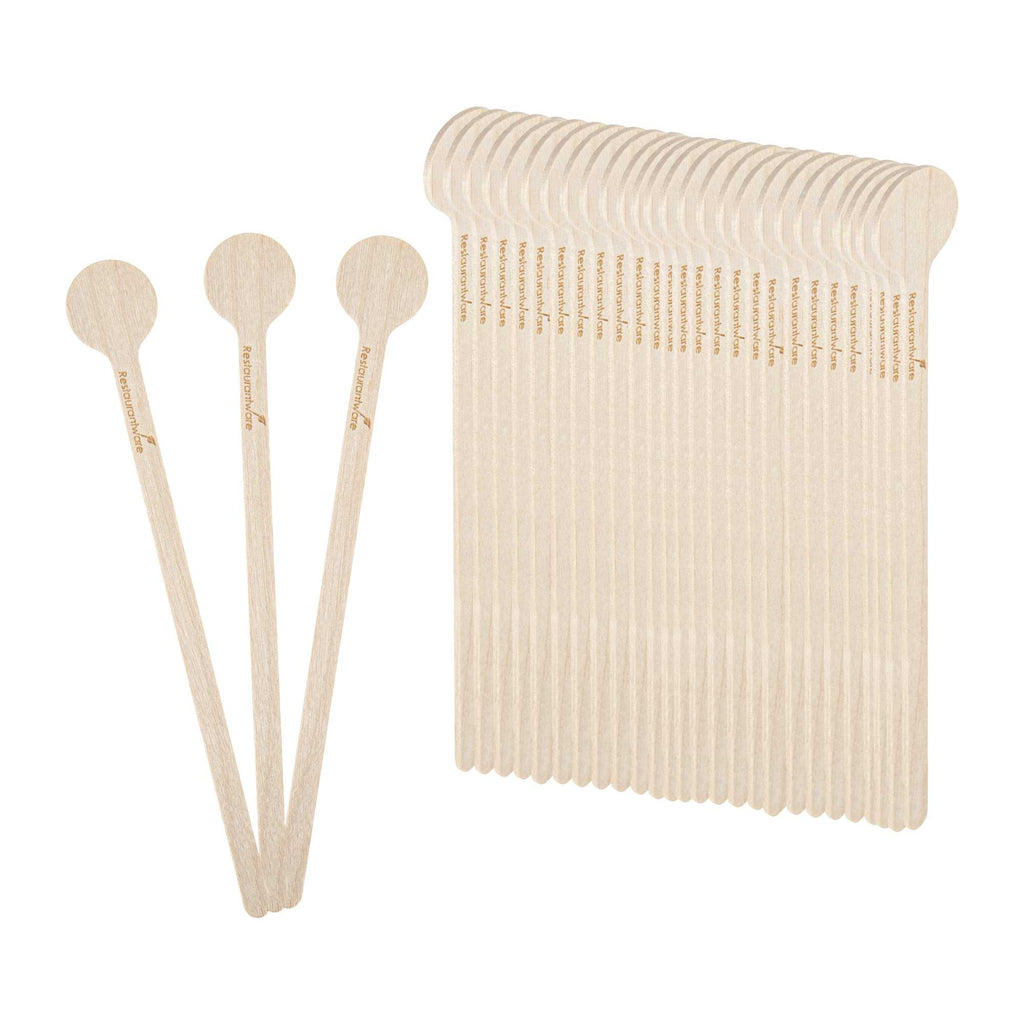 Restpresso Natural Wood Coffee Stirrer - 6" - 100 count box