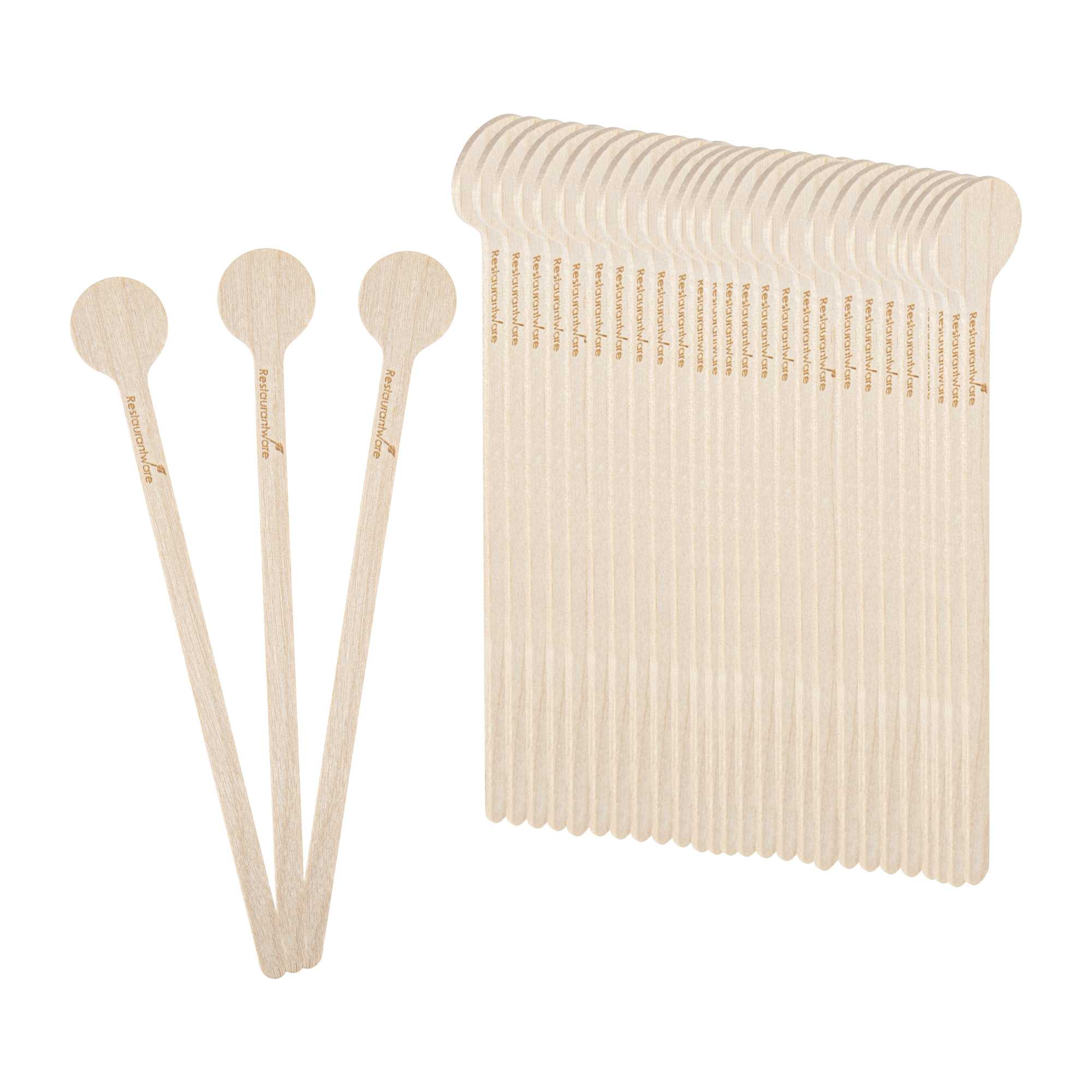 Restpresso Natural Wood Coffee Stirrer - 6" - 100 count box
