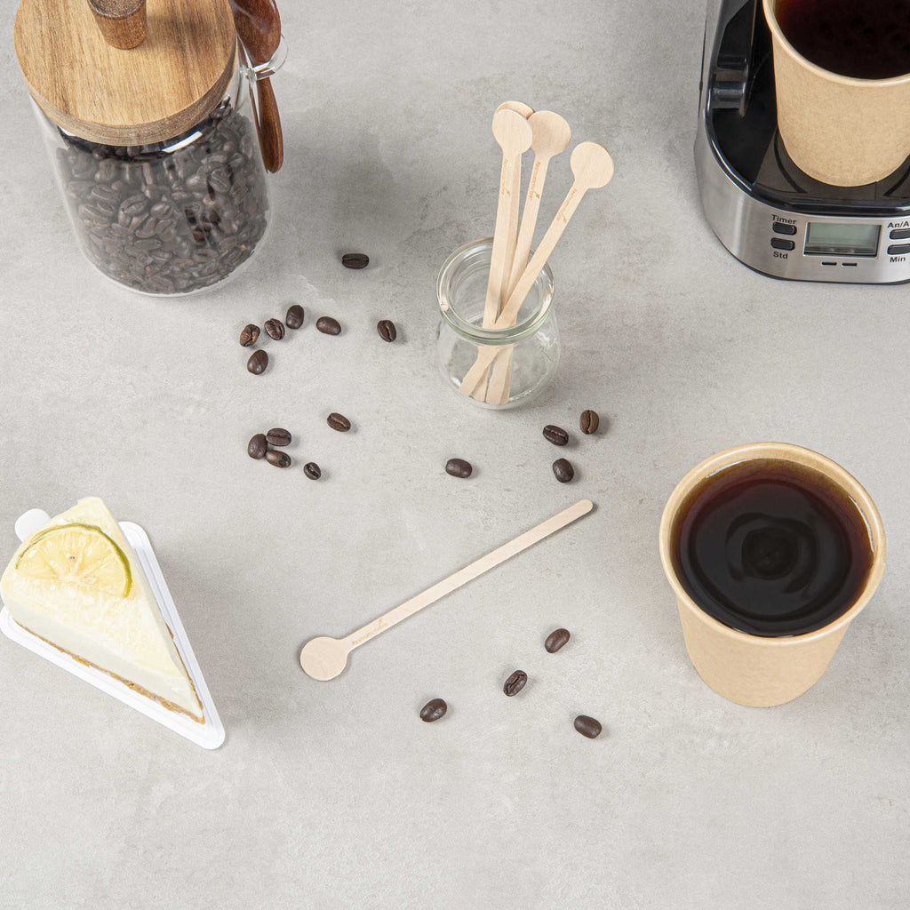 Restpresso Natural Wood Coffee Stirrer - 6" - 100 count box