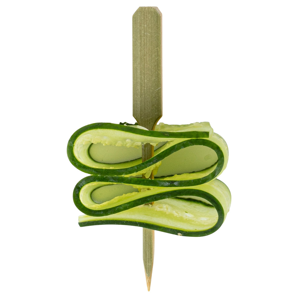 Pixy Natural Bamboo Oar Pick - 3 1/2" x 1 1/2" - 1000 count box