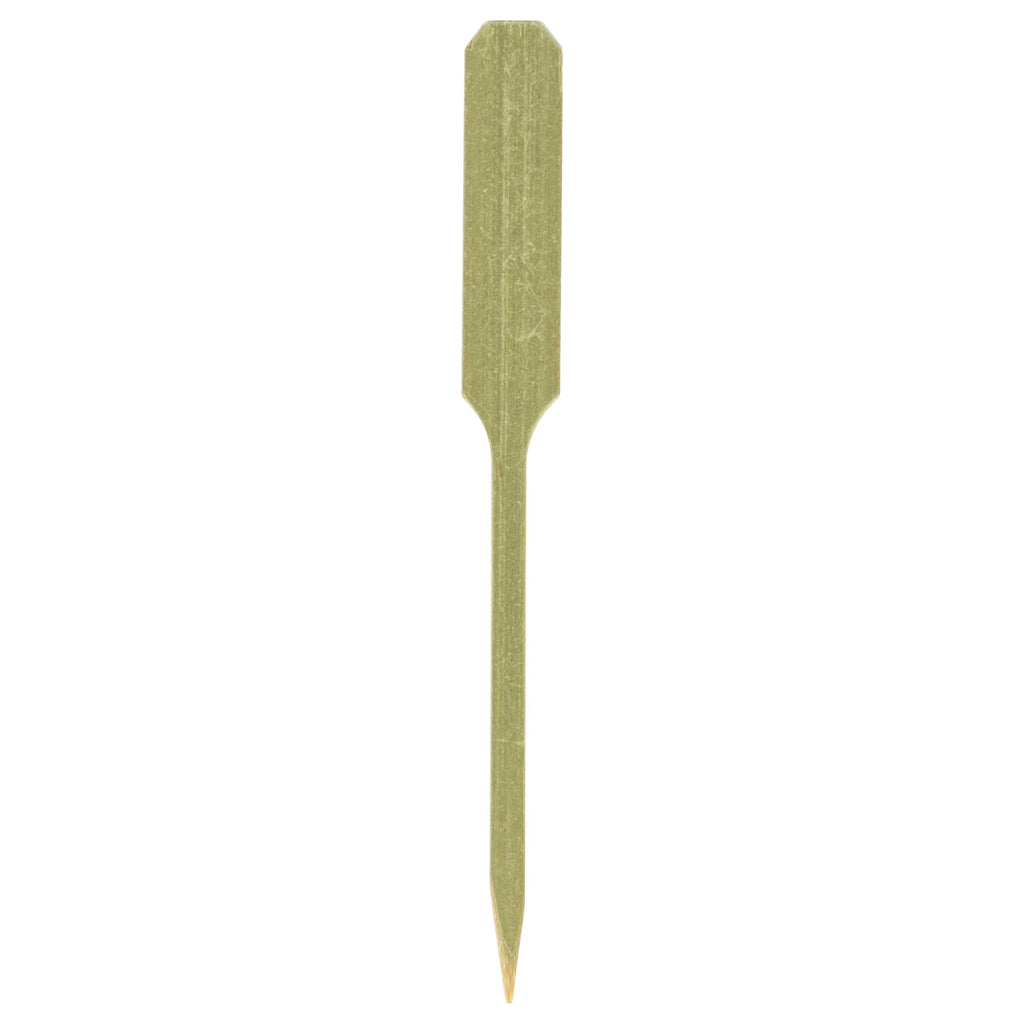 Pixy Natural Bamboo Oar Pick - 3 1/2" x 1 1/2" - 1000 count box