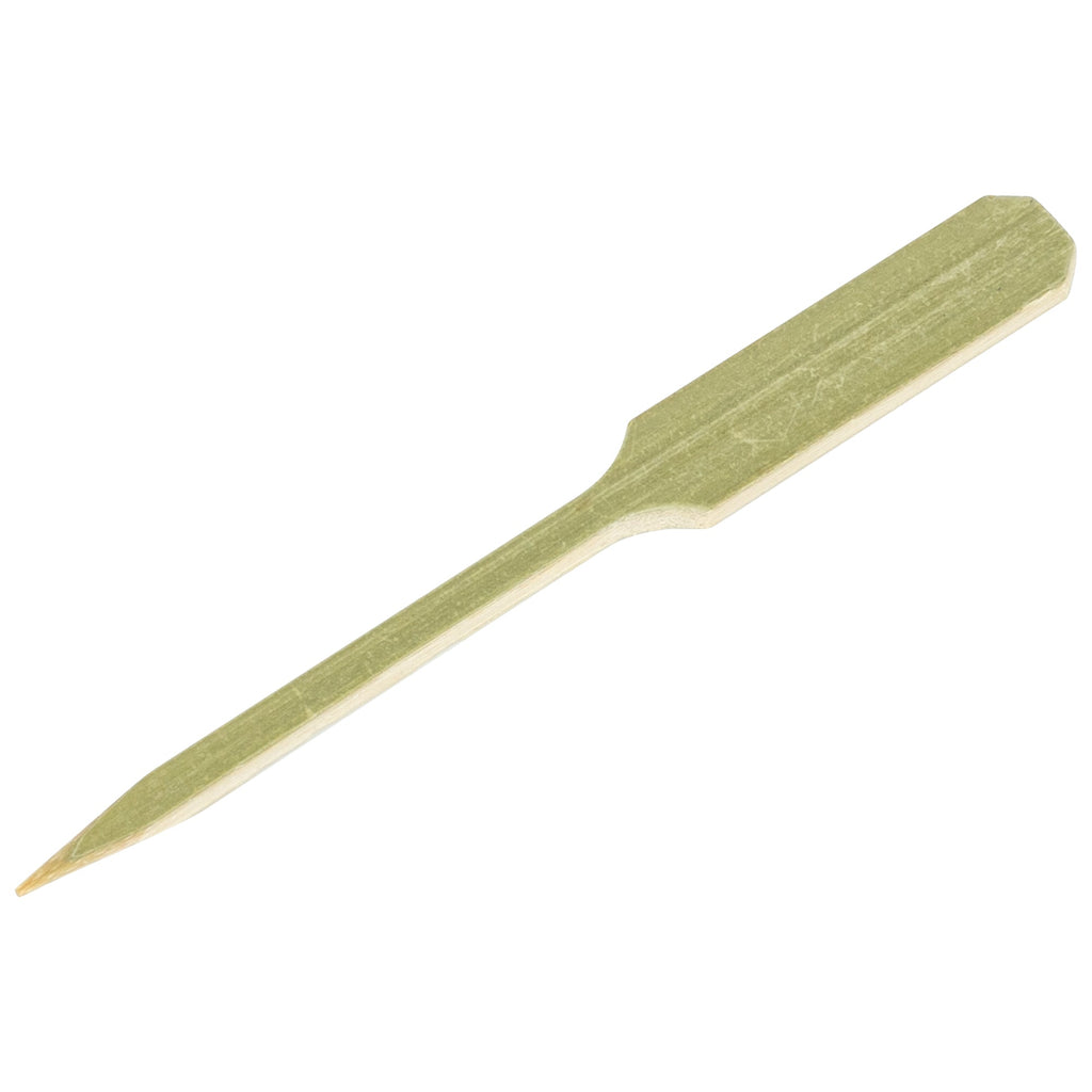 Pixy Natural Bamboo Oar Pick - 3 1/2" x 1 1/2" - 1000 count box