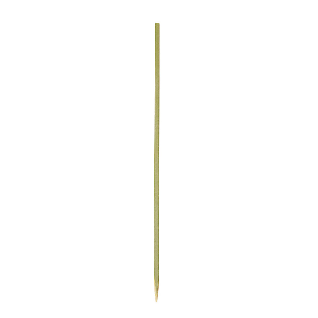 Pixy Natural Bamboo Pointed Square Skewer - 6 1/2" - 1000 count box