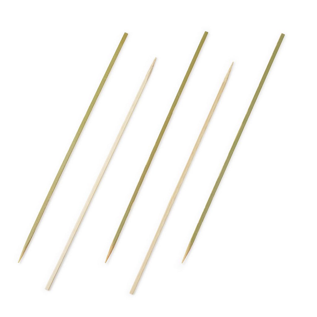 Pixy Natural Bamboo Pointed Square Skewer - 7" - 100 count box