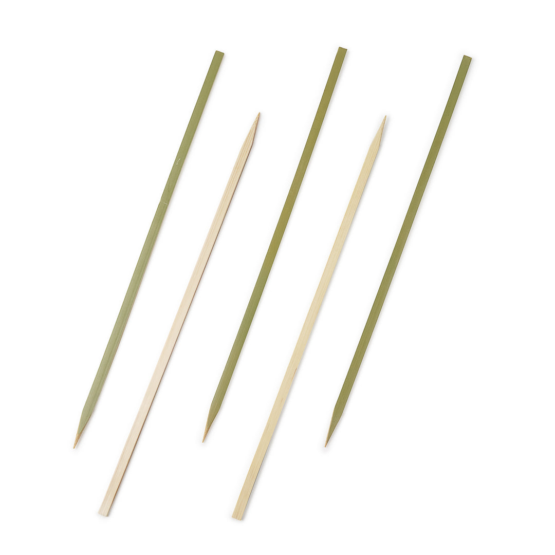 Pixy Natural Bamboo Pointed Square Skewer - 10 1/2" - 100 count box