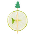 Pixy Green Bamboo Christmas Tree Pick - 3 1/2" - 1000 count box