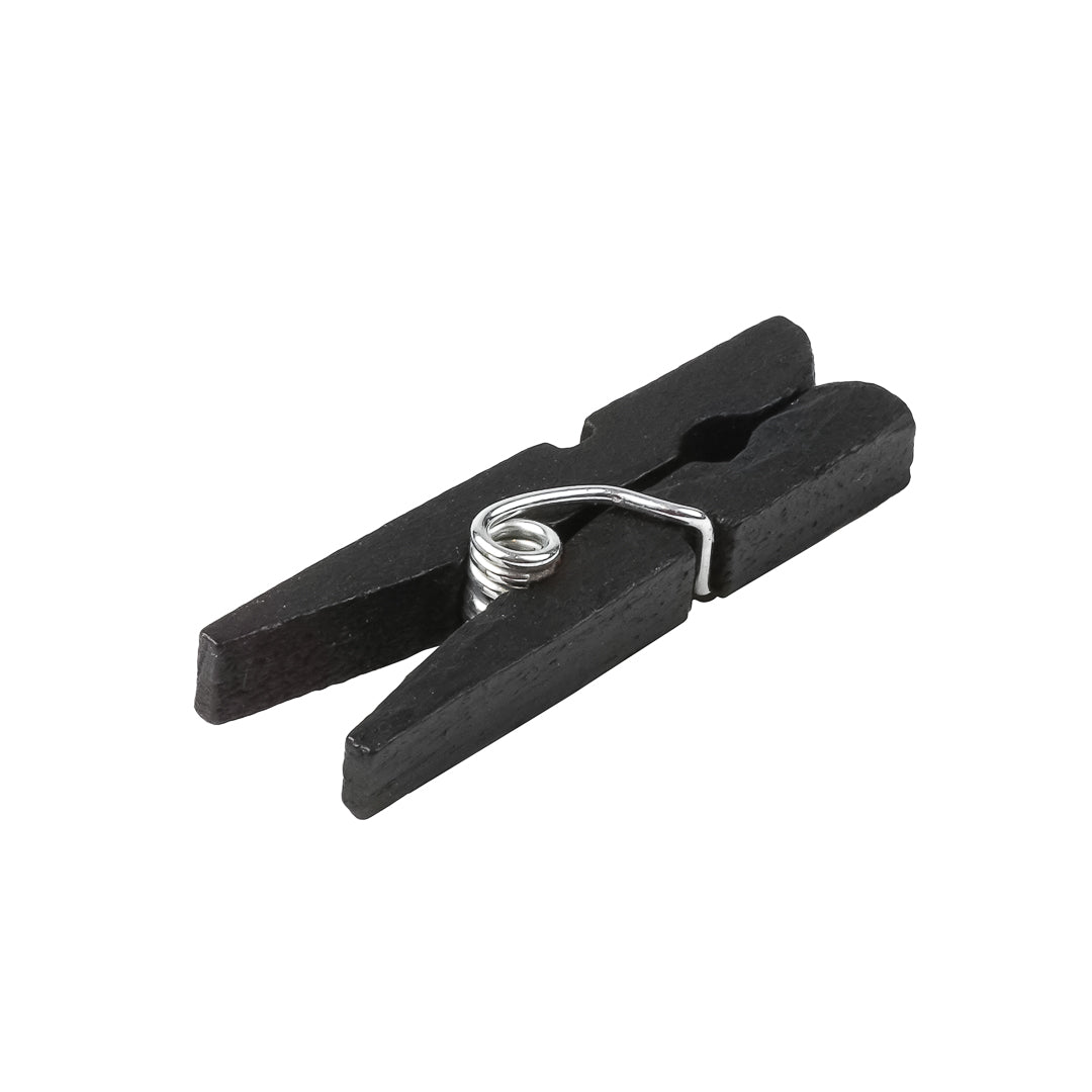 Bambuddha Black Bamboo Mini Clothespin - 1 1/4" x 1/4" x 1/4" - 50 count box