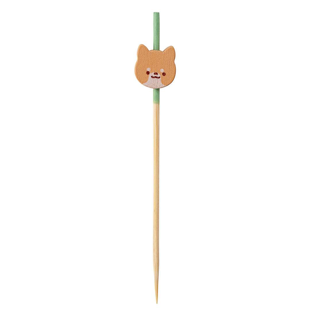 Pixy Orange Bamboo Cat Pick - 3 1/2" - 100 count box