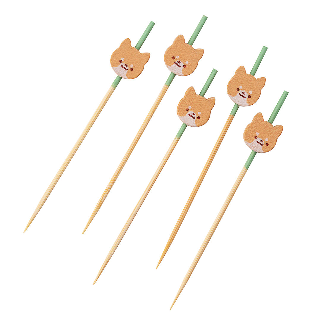 Pixy Orange Bamboo Cat Pick - 3 1/2" - 100 count box