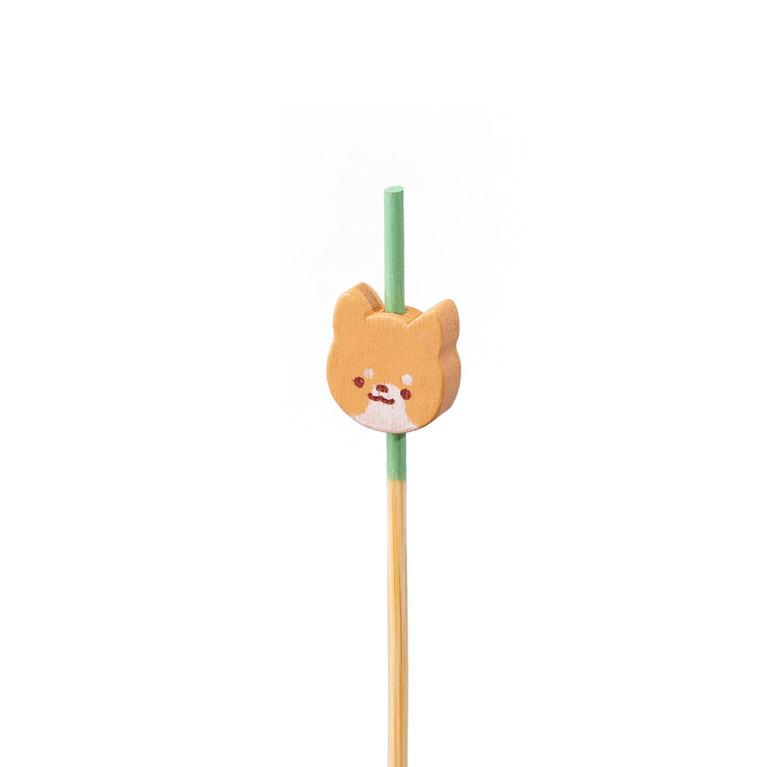 Pixy Orange Bamboo Cat Pick - 3 1/2" - 100 count box