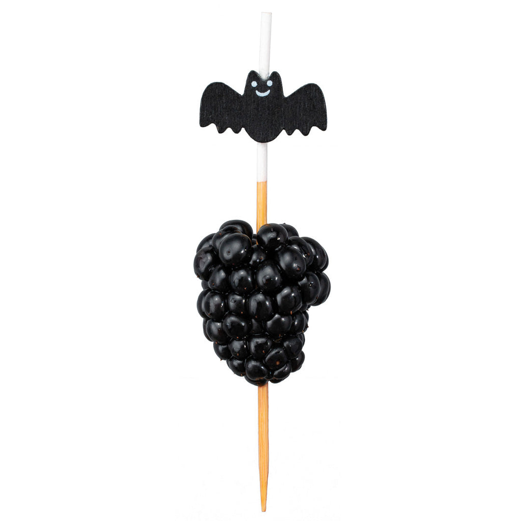 Pixy Black Bamboo Happy Bat Pick - 3 1/2" - 100 count box