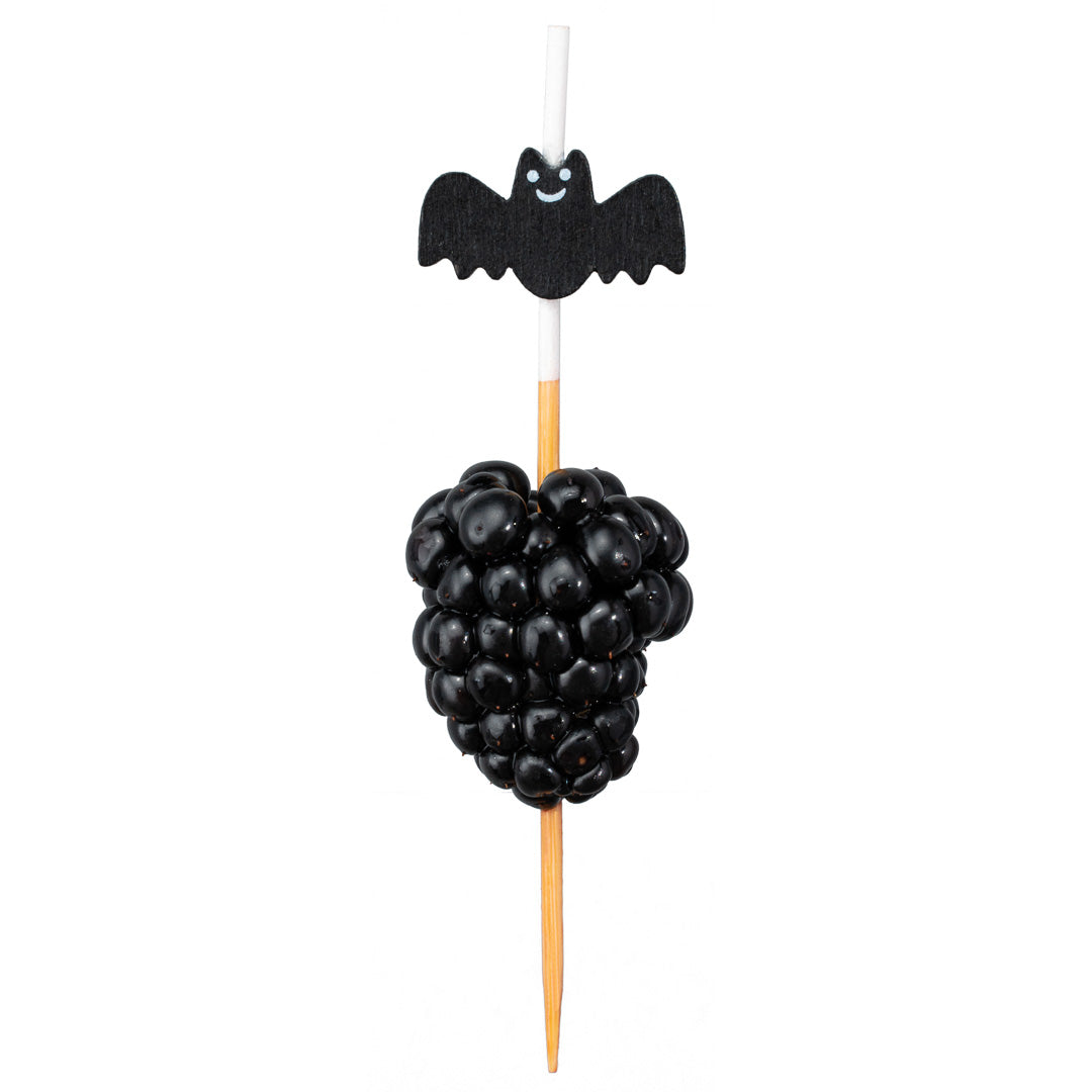 Pixy Black Bamboo Happy Bat Pick - 3 1/2" - 1000 count box