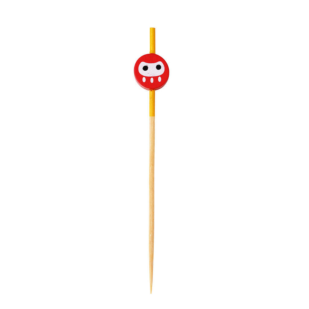 Pixy Pink Bamboo Ninja Pick - 3 1/2" - 100 count box