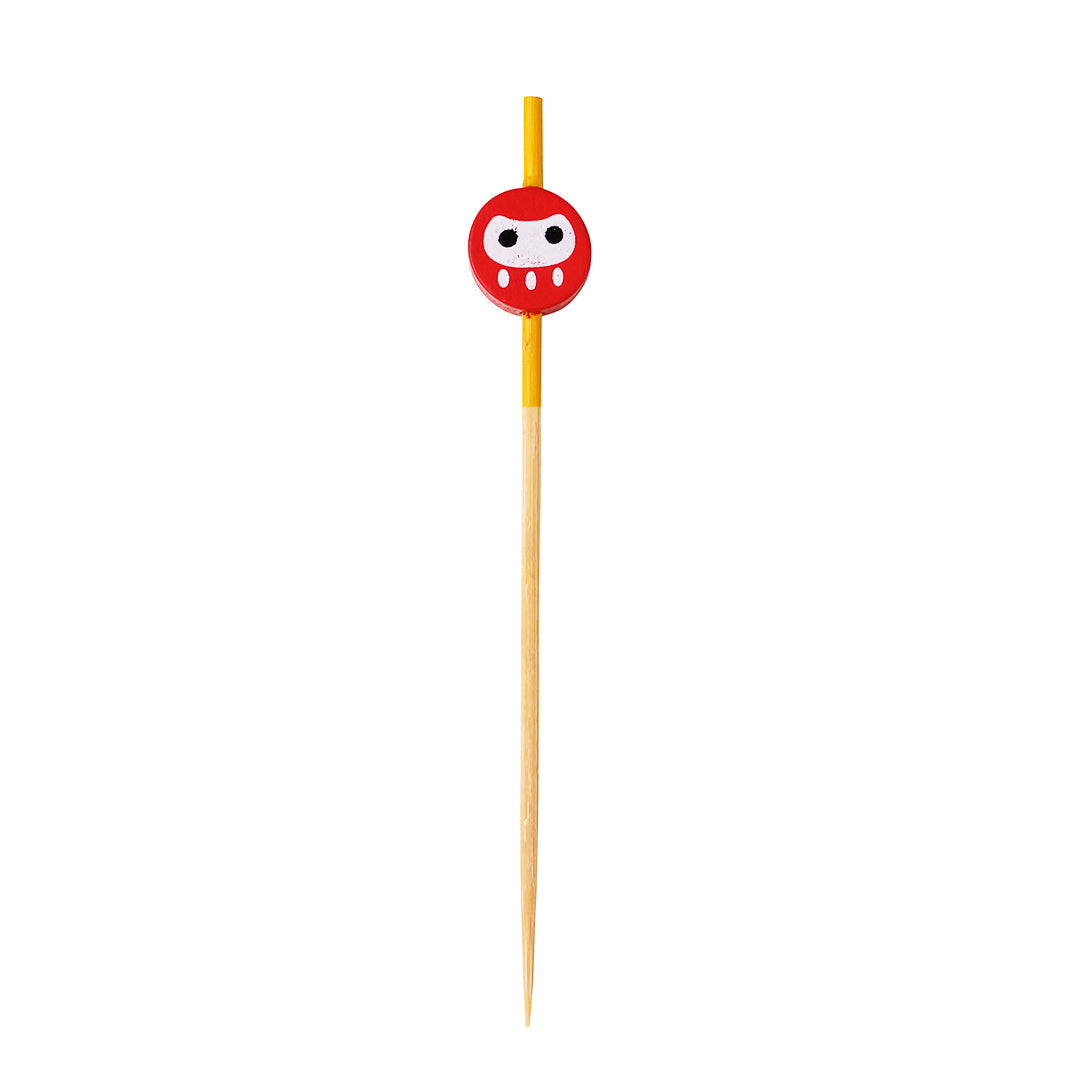 Pixy Pink Bamboo Ninja Pick - 3 1/2" - 100 count box