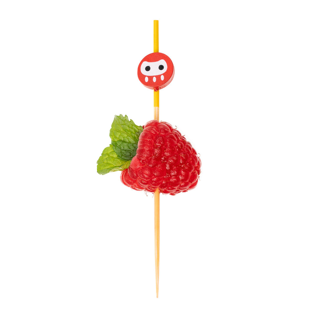 Pixy Pink Bamboo Ninja Pick - 3 1/2" - 100 count box